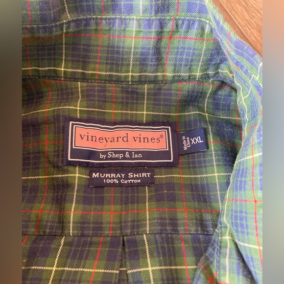 Vineyard Vines Mens XXL plaid 100% cotton button down - Picture 4 of 4